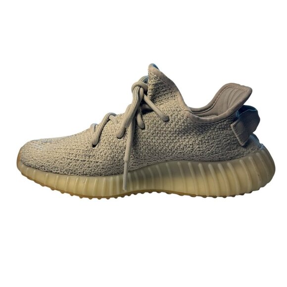 Adidas Yeezy Boost low sneaker 350 V2 Sesame Mens Size 5 Gray Gum Sole F99710 - Picture 4 of 14
